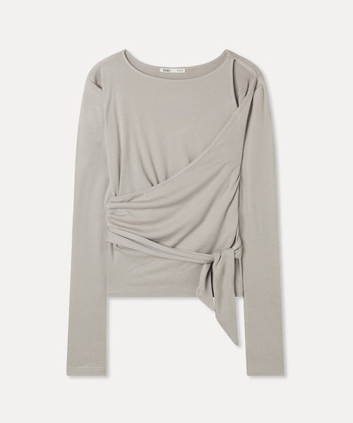 MIXXO MIXXO T-Shirt Slit Wrap Long Sleeve