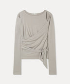 MIXXO MIXXO T-Shirt Slit Wrap Long Sleeve