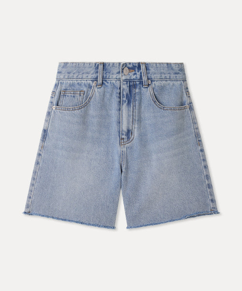 MIXXO MIXXO Denim Three-Quarter Shorts S