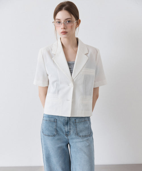 MIXXO MIXXO Pocket Wide Flare Denim Pants