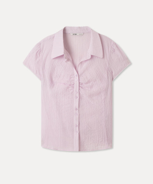 MIXXO MIXXO Sheer Shirring Shirt C