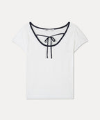 MIXXO MIXXO Knitwear Back Ribbon Point Short Sleeve