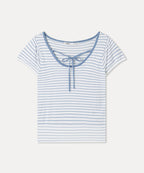 MIXXO MIXXO Knitwear Back Ribbon Point Short Sleeve