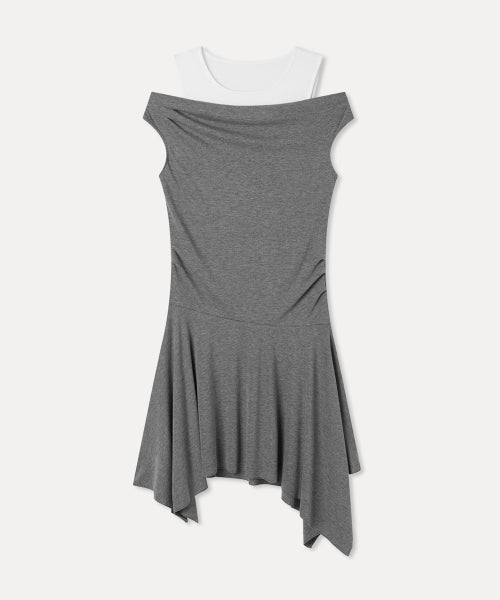 MIXXO MIXXO Layered Jersey Dress (C, S)