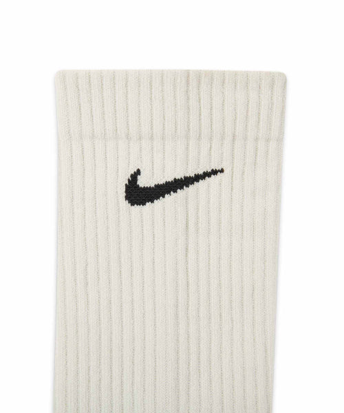 NIKE NIKE Everyday Plus Lightweight Crew Socks - Light Bone:Black