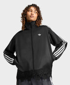 ADIDAS ADIDAS Satin Lace Firebird Loose Track Top - Size