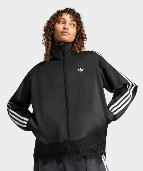 ADIDAS ADIDAS Satin Lace Firebird Loose Track Top - Size