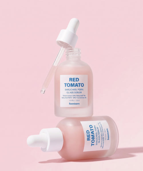 SUNNICORN [2pack] Red Tomato Bakuchiol PDRN Glass Serum 30ml