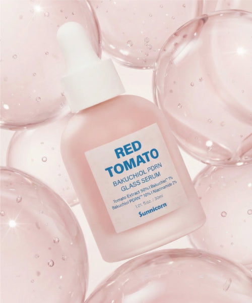 SUNNICORN [2pack] Red Tomato Bakuchiol PDRN Glass Serum 30ml