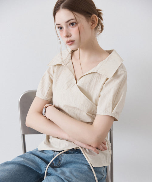 MIXXO MIXXO Wrap Variant Blouse size S