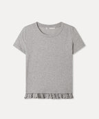 MIXXO MIXXO T-Shirt Hem Frill Short Sleeve