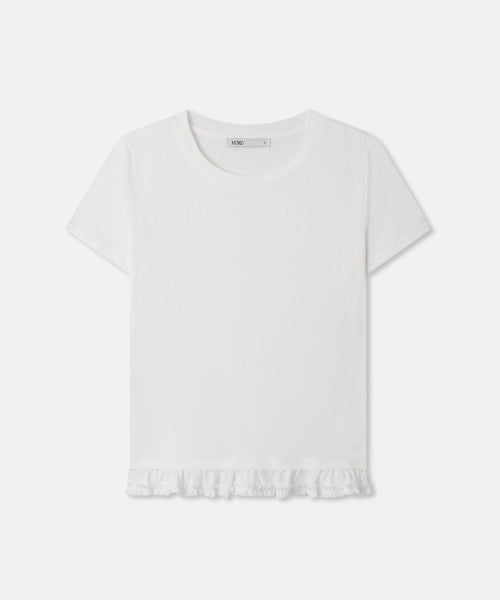 MIXXO MIXXO T-Shirt Hem Frill Short Sleeve