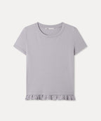 MIXXO MIXXO T-Shirt Hem Frill Short Sleeve