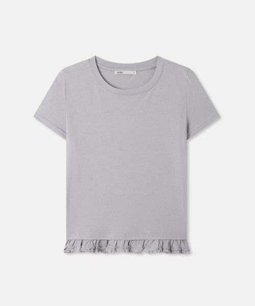MIXXO MIXXO T-Shirt Hem Frill Short Sleeve