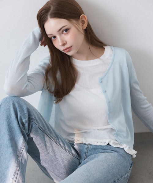MIXXO MIXXO T-Shirt Hem Frill Short Sleeve