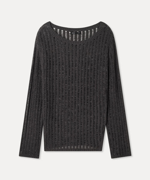 MIXXO MIXXO Crochet See-Through Long Sleeve Knit S