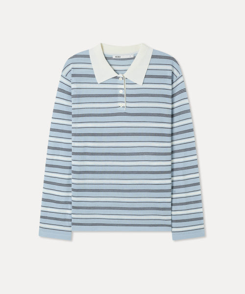 MIXXO MIXXO Knitwear Collar Neck Striped Summer (C)