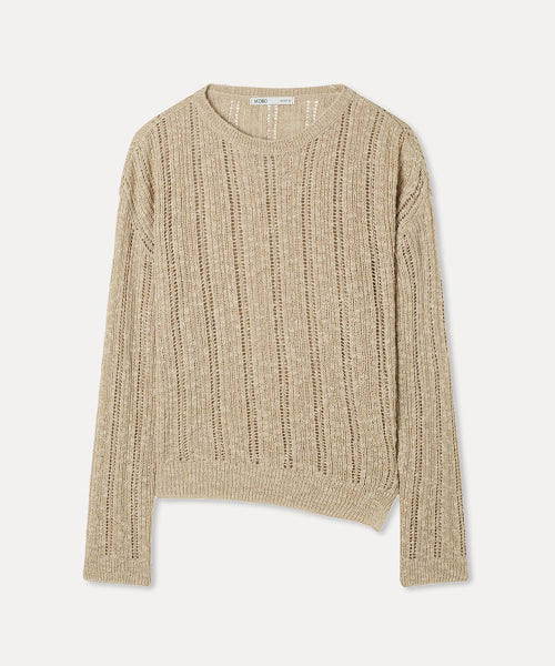 MIXXO MIXXO Slit See-Through Pullover S