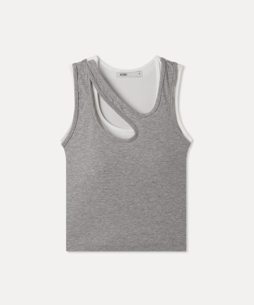 MIXXO MIXXO Cut-out Cap Tank Top