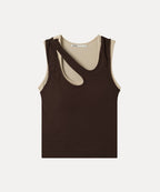MIXXO MIXXO Cut-out Cap Tank Top