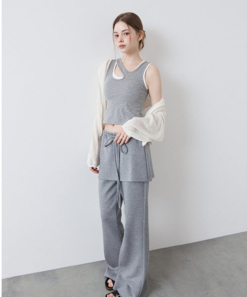 MIXXO MIXXO Cut-out Cap Tank Top