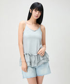 MIXXO MIXXO Studded Frill Tank Top T-Shirt