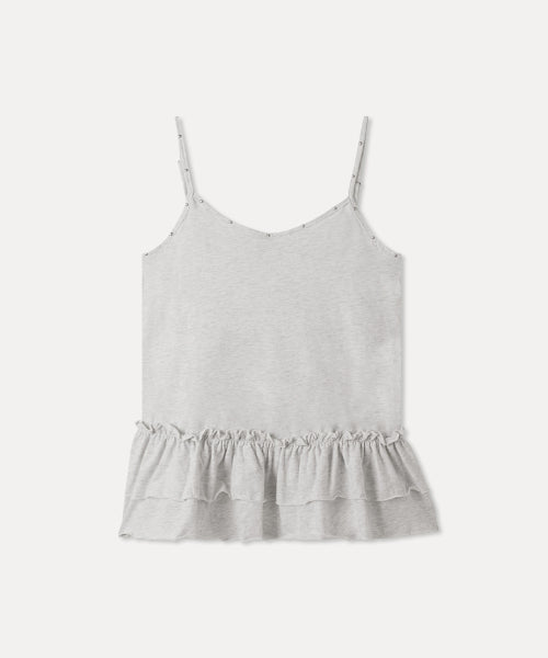 MIXXO MIXXO Studded Frill Tank Top T-Shirt