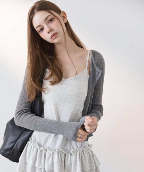 MIXXO MIXXO Studded Frill Tank Top T-Shirt
