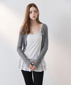MIXXO MIXXO Studded Frill Tank Top T-Shirt