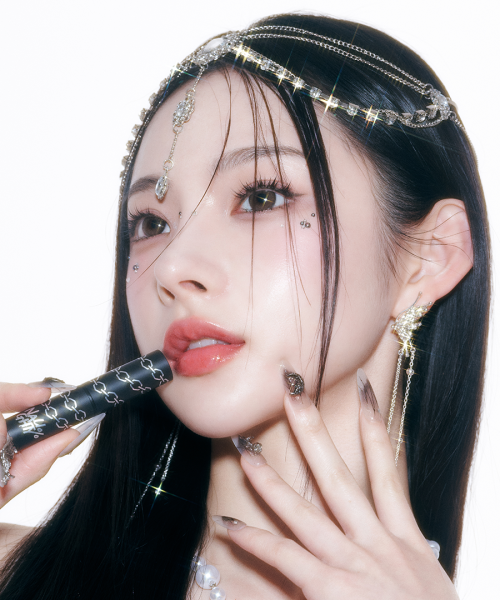 NAUGHTYPERCENT NAUGHTYPERCENT Melting Shine Lipstick + Metal Heart Mirror