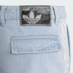 ADIDAS ADIDAS Denim Cargo Short Pants - Light Blue