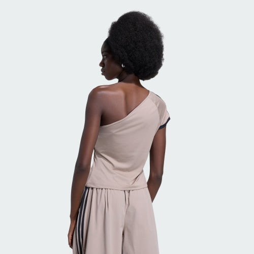 ADIDAS ADIDAS Adylenium Off Shoulder T-Shirt - Chunky Brown