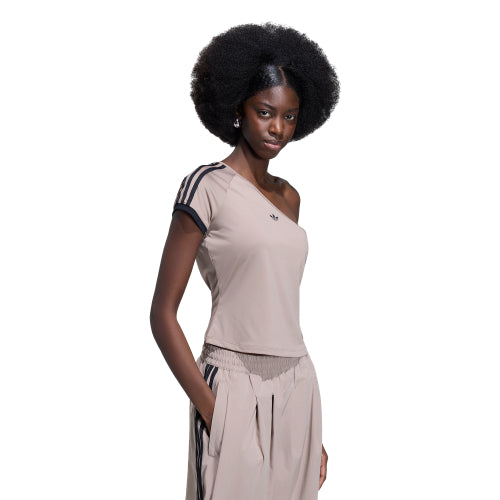 ADIDAS ADIDAS Adylenium Off Shoulder T-Shirt - Chunky Brown