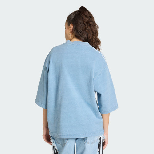 ADIDAS ADIDAS Adylenium Season 5 Oversized Denim T-Shirt - Light Blue