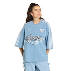 ADIDAS ADIDAS Adylenium Season 5 Oversized Denim T-Shirt - Light Blue