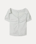 MIXXO MIXXO Shirring off-shoulder blouse Shirt