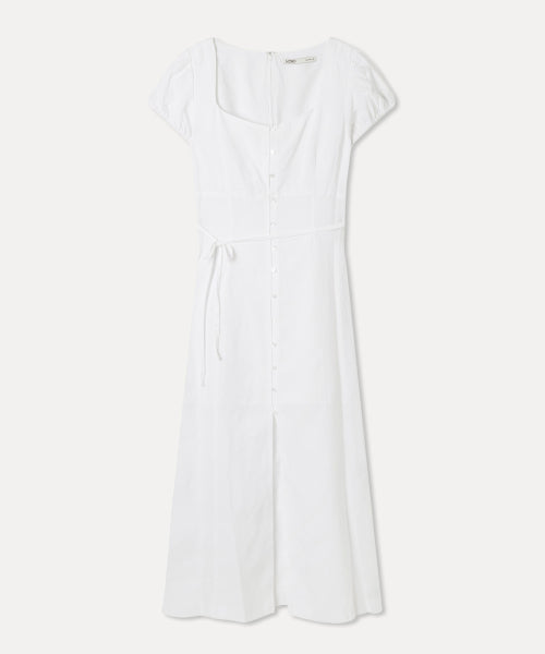 MIXXO MIXXO Puff Sleeve Long Dress (C, S)