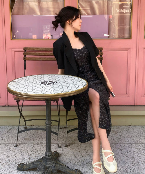 MIXXO MIXXO Puff Sleeve Long Dress (C, S)