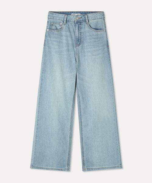 MIXXO MIXXO Cropped Wide Fit Denim - C