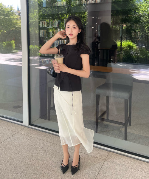 MIXXO MIXXO See-Through Layered Skirt C