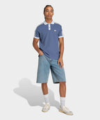 ADIDAS ADIDAS Waffle Knit Polo Shirt - Blue