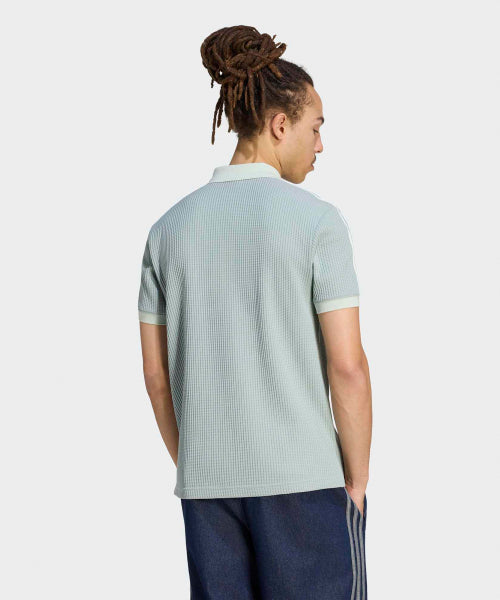 ADIDAS ADIDAS Waffle Knit Polo Shirt - Wonder Sage