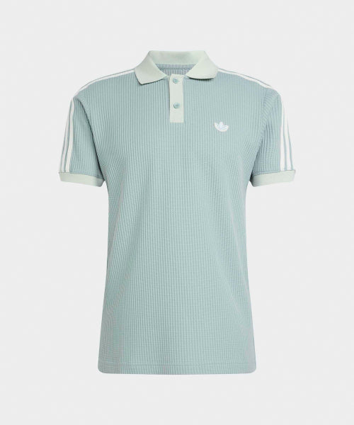 ADIDAS ADIDAS Waffle Knit Polo Shirt - Wonder Sage