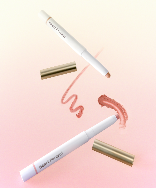 HEART PERCENT HEART PERCENT Dot on mood lip pencil + gloss set