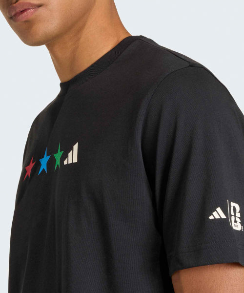 ADIDAS World Cup Map Graphic T-Shirt - Black