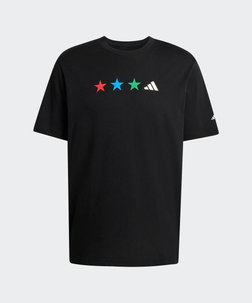 ADIDAS World Cup Map Graphic T-Shirt - Black