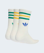 ADIDAS ADIDAS 3-stripe crew socks - White