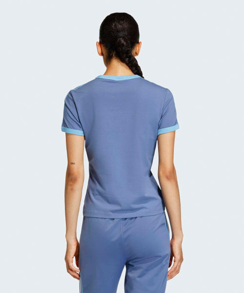ADIDAS ADIDAS 3-Stripe Slim T-shirt - Blue