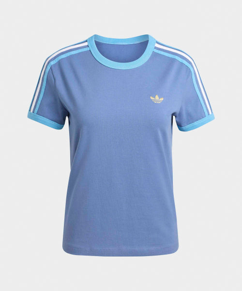 ADIDAS ADIDAS 3-Stripe Slim T-shirt - Blue