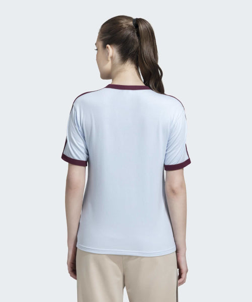 ADIDAS ADIDAS T-Shirt - Crystal Sky/Maroon
